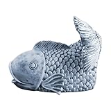 Scarico acqua piovana – Scultura realistica di pesce in resina, decorazione decorativa esterna, design dinamico, gioco d