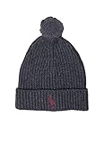 ralph lauren gutschein outlet 50 % Wolle, 50 % Nylon POLO RALPH LAUREN Windsor Herren-Beanie, Wollmischung, Big Pony, gerippt, mit Bündchen, G (pp0078-012)/B, Einheitsgröße