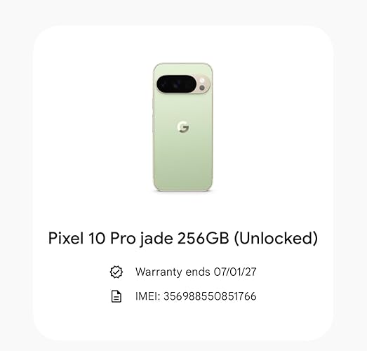 Google Pixel 10 Pro (Jade, 256 GB) (16 GB RAM) : Amazon.in