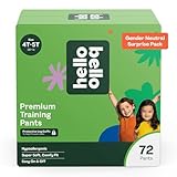 Hello Bello Premium Training Pants, Size 4T-5T (38+ lbs) Surprise Pack - 72 Count, Hypoallergenic with Soft, Cloth-Like Feel - Assorted Gender Neutral Patterns