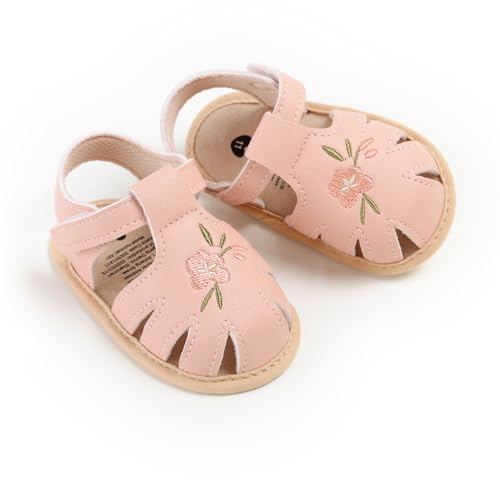 Image of Infant Baby Girls Boys Summer Sandals Premium Unisex Non Slip Rubber Soft Sole Breathable Toddler First Walker Outdoor Beach Shoes
