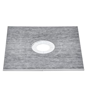 VEVOR Shower Curb Kit, 36″x36″ Shower Pan Kit with 6.3″ Central Drain, Lightweight EPS Shower Installation Kits with 2 Waterproof Cloths, Shower Pan Slope Sticks Fit for Bathroom