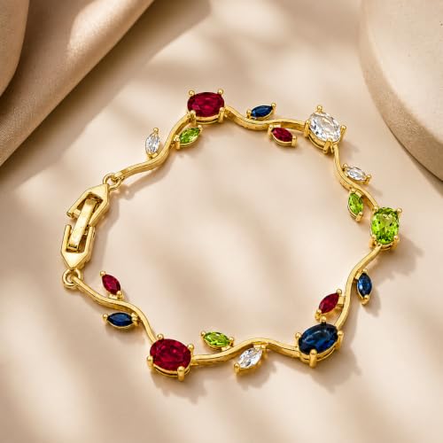 Image of Aurie Tulip Bracelet for Women & Girls | Anti Tarnish Stainless Steel Floral Bracelet |Party and Daily Wear Jewellery