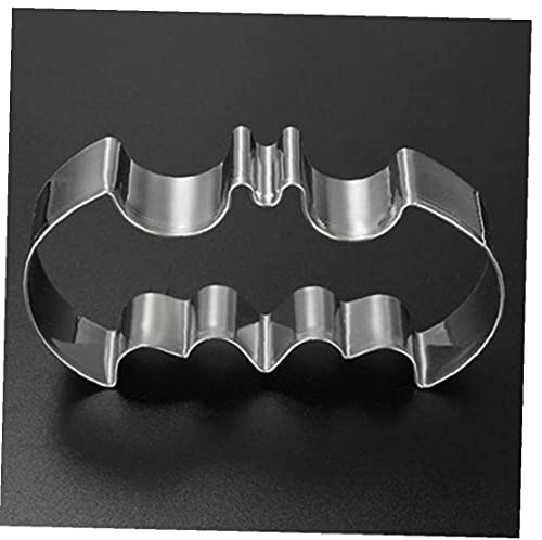 Ruluti Halloween Batman Bat Tool Tool Cutter Biscuit Presse Collage Set Tampon Moule en Acier Inoxydable Outils de Cuisine