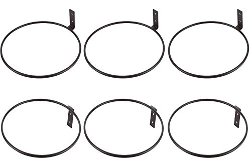 ESYLIFE - Soporte de pared para macetas, 8 pulgadas (20,32 cm), color marrón