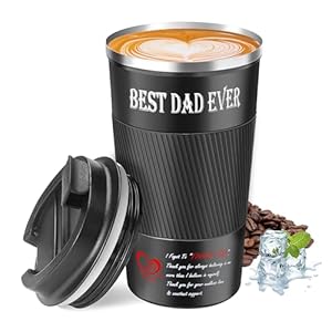17 OZ Coffee Mug For Fathers Day Dad Gifts from Daughter Son Wife, Funny Gifts for Dad Husband Grandpa Bonus Dad Step Dad, Unique Birthday Present Ideas for Father Men Him on Father’s Day Christmas