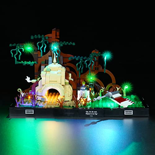 icuanuty LED Beleuchtungsset für Lego 75330 Training auf Dagobah, Beleuchtung Licht Kompatibel mit Lego 75330 (Lego… – Bild 5