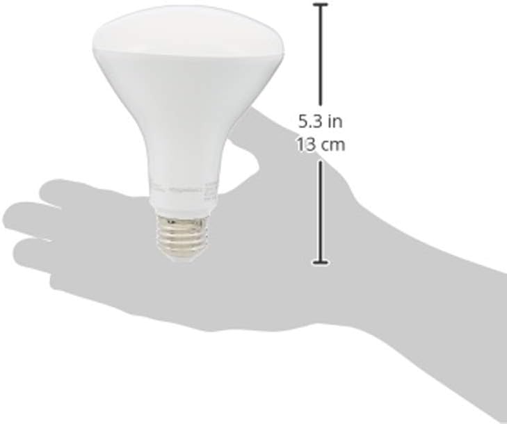 Amazon Basics BR30 LED Light Bulb, 65 Watt Equivalent, Energy Efficient 11W, E26 Standard Base, Soft White 2700K, Dimmable, 10,000 Hour Lifetime , 16-Pack - Image 4