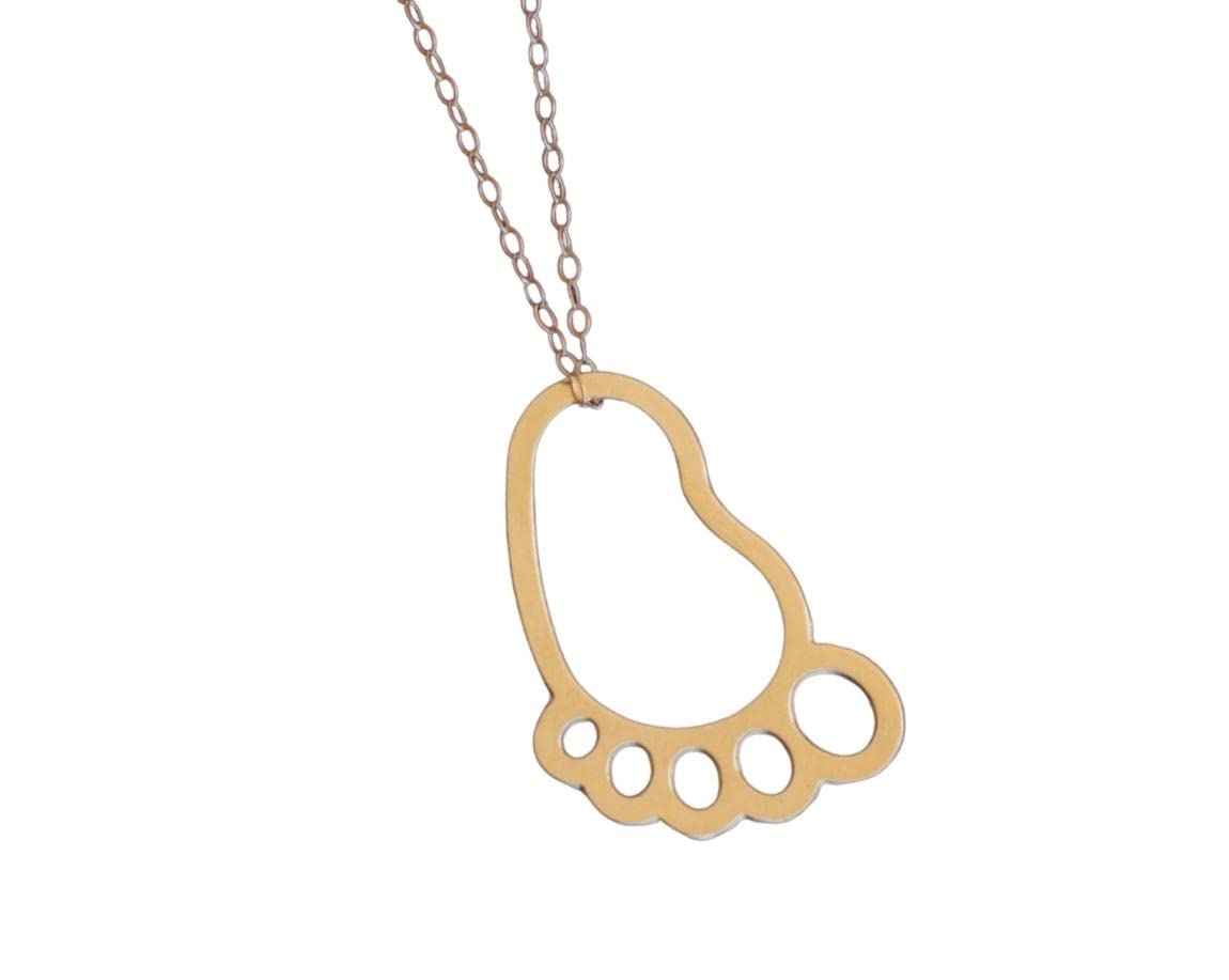 Gold Baby Feet Charm, Baby Shower Gift Handmade Products