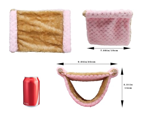 Image of Rat Cage Accessories, Rat Hammock with Warm Soft Fluff, Rat Hammock for Cage, Birds Nest, Sleeping Bed, Cage Accessories for Rat, Hamster, Squirrel, Conure, Sugar Glider, Small Guinea Pig