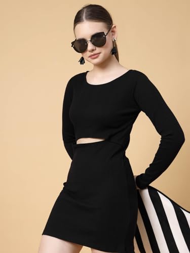 Image of Rigo Women Fleece Hooded Sweatshirt Dress