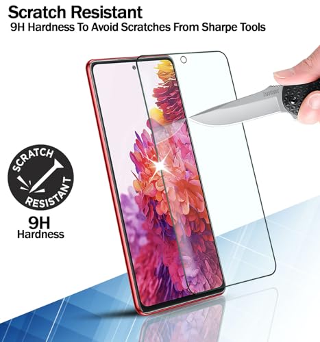 RKINC 3 Stück, Panzerglas Schutz Glas für Samsung Galaxy S20 FE / S20 FE 5G, Panzer HD Displayschutzfolie, 0,33 mm kratzfest, splitterfrei, blasenfrei, lebenslangeGarantie 4