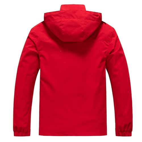 Men's Waterproof Rain Jacket Lightweight Mountain Sports Outdoor Trench Softshell Windproof Jacket for Hiking2