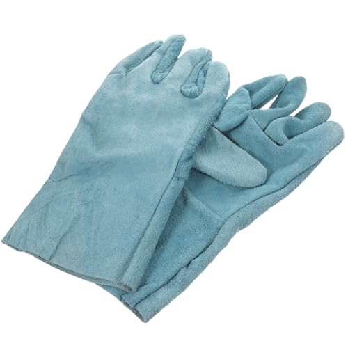 Guantes antimordeduras para perros con cuero vacuno grueso y manejo flexible