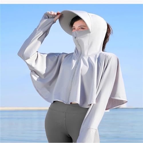 Chaqueta de protección solar ultra delgada y transpirable para mujer 5