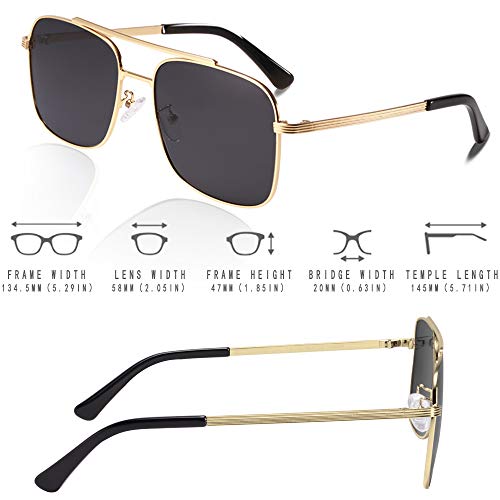 Lightweight Square Polarized Sunglasses for Mens UV400 Protection4