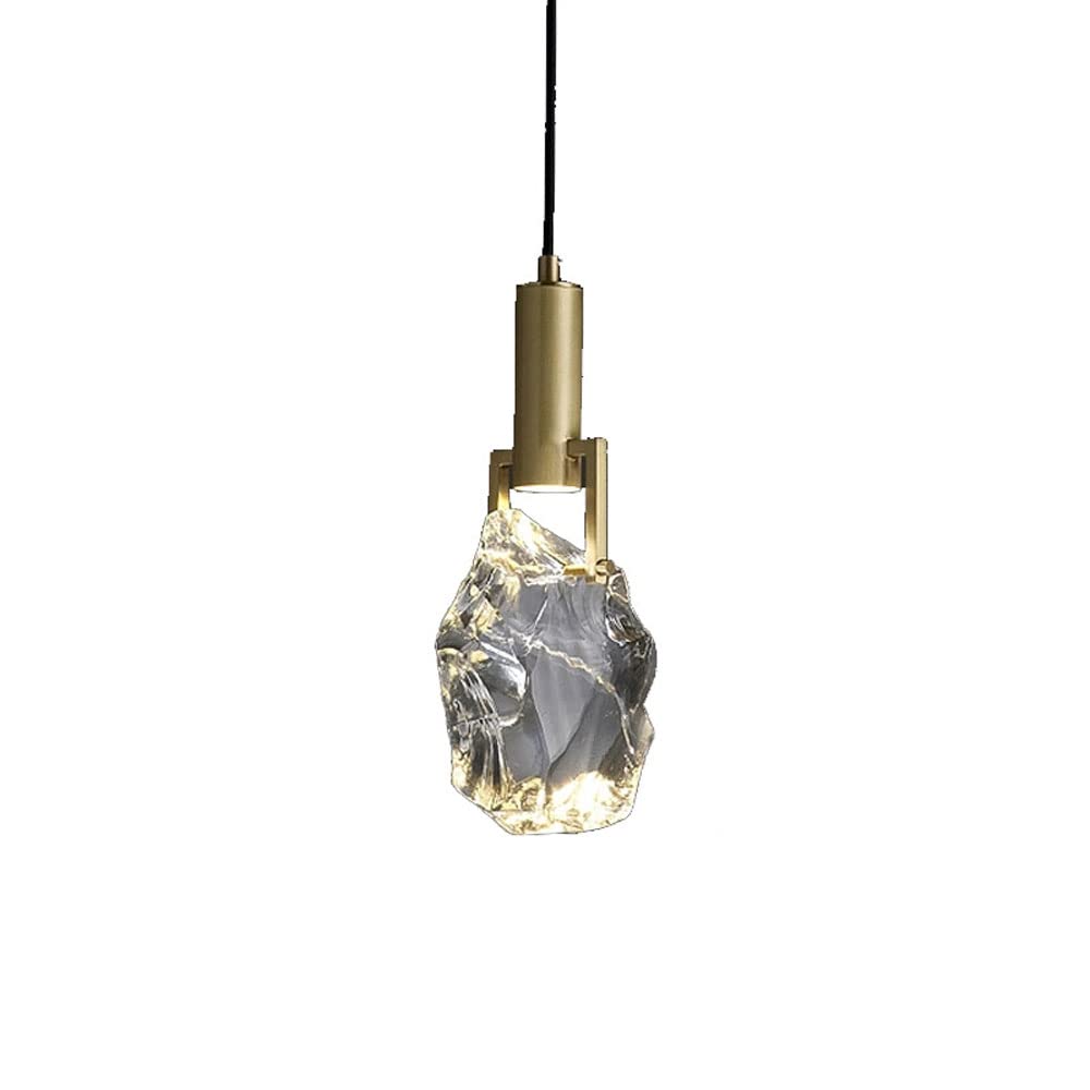 Moderne Kristall kleine Pendelleuchte Wohnzimmer Schlafzimmer Nachttisch kleine Lampe Studio einfache Kupfer einzelne Lange Hängelampe Kücheninsel Esszimmer Licht
