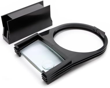 Danray Products LLC LMP-MAD 2- by 4-Inch, 2-Power Glass Magnifier with 1-Inch 4-Power Meniscus Inset Attachment for Snake-Arm Lamp