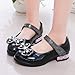 Girls Dress Shose Ballet Thick Heels with Diamonds Shoes Little Kid Fashion Mary Jane for Daily Wedding Party 2025 (Black,3)