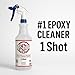 ERC #1 Epoxy Cleaner – 1 Shot 32 oz Spray Bottle | Pre-Diluted & Ready-to-Use | Helps Remove Oil & Grime | No Haze or Sticky Residue | For Epoxy Floors |*Results depend on topcoat condition