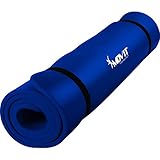 Movit XXL Pilates Gymnastikmatte, Yogamatte, phthalatfrei, 190 x 60 x 1,5cm, Royalblau