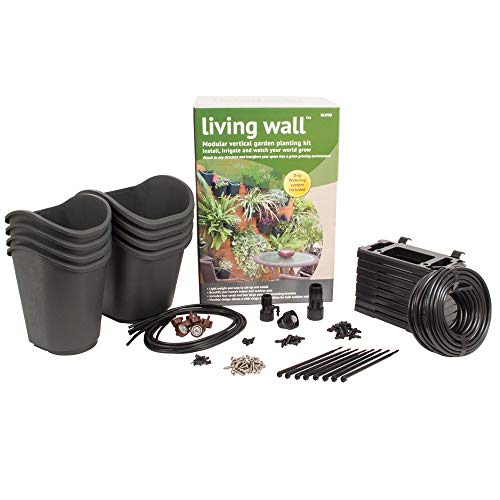 DIG GLW08 Living Wall™ Vertical Garden Kit 8 Pots & Drip Irrigation System- Complete Vertical Gardening Solution