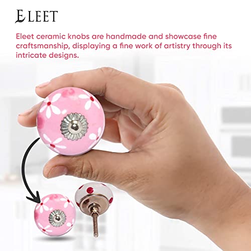 Boutons d'armoire en céramique Eleet finition chrome haut de gamme style rétro chic - 5