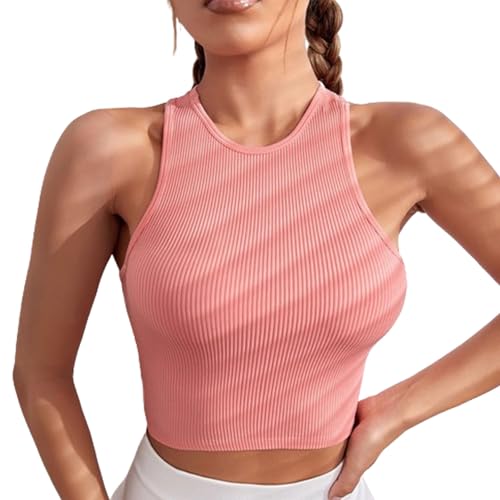 Sutiãs esportivos femininos de malha acolchoada push up confortável racerback espaguete, sutiãs cort