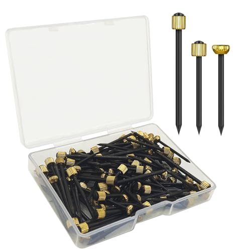 Image of 100PCS Picture Frame Hanging Nails, 3 Sizes Wall Decorative Nails with Plastic Storage Box, Picture Hang Solutions Kit 5-30 lbs Hanging Hardware Tool Hangers