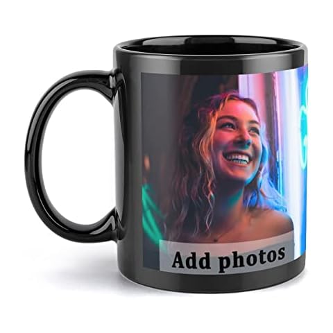 SXLONG Personalised Mug with Photo and Text, Printed with Your Photo and Text or Logo, Custom Mug handle personalised mug, Great Birthday Gift for Fathers Day, Birthdays, Teachers, Retirement Cover