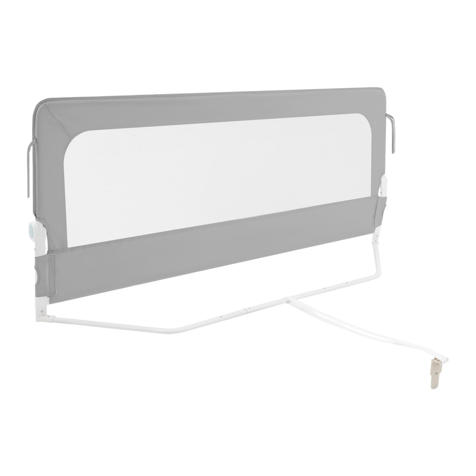 Barrera de cama de 176 cm plegable y ajustable para niños