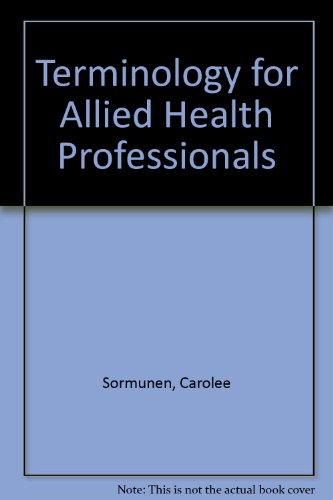 Terminology for allied health professionals