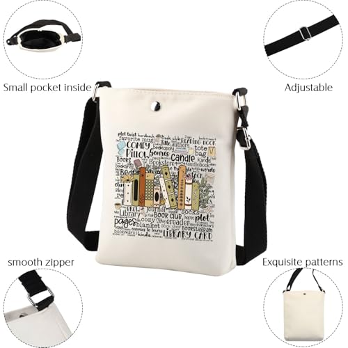 Bookworm Crossbody Bag Bookworm Gifts for Books Lovers Book Nerd Gifts for Book Reader Bookish Merchandise Bookworm Sling Bag3