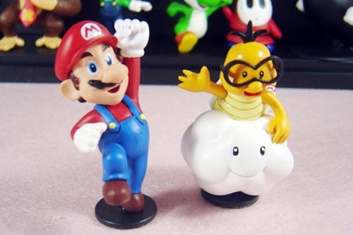 LAIE 18pcs Set 1-3 Super Mario Bros Figure Toy