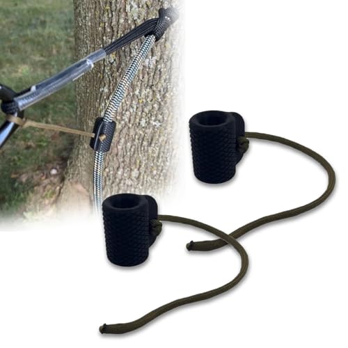 Lineman Rope Adjustment Tool Fits 8–11mm Ropes — One-Hand Prusik Tender & Rope Tensioner for Saddle Hunting, Tree Climbing & Lineman Belts — Lightweight & Low-Profile Design (2 Pack)