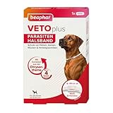 BEAPHAR - VETOplus Parasiten Halsband Für Hunde Ab 12 Wochen - Bis Zu 4 Monate Wirksam Gegen Flöhe, Zecken, Mücken Und Herbstgrasmilben - Weiß, 65 cm