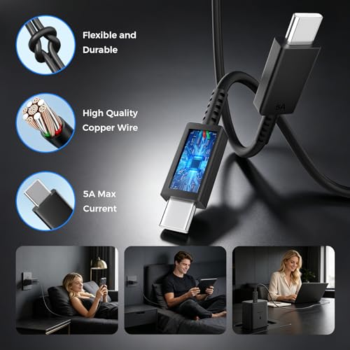 45W USB C Fast Charger 2-Pack,Type C Fast Charging Block with 6Ft Cable - image 5