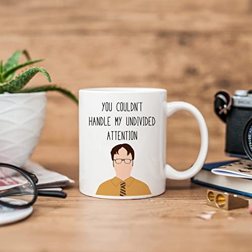 Dwight Schrute The Office Mug, Funny Quote Coffee Cup 11oz, Unique TV Show Fan Gift for Office Lovers, Humor Drinkware for Home or Work