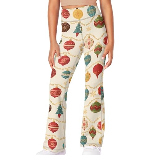 Image of Girls Flare Leggings Cute Bell Bottoms for Teen Girls Wide Leg Sweatpants for 5-14 T