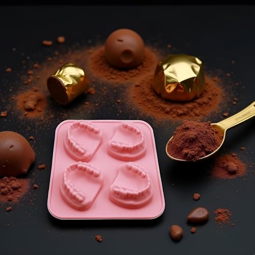 Molde para cubitos de hielo en forma de dientes de silicona miniatura 2