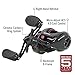 Quantum Smoke Baitcast Fishing Reel, Size 100 Reel, Right-Hand Retrieve, Large EVA Handle Knobs and Continuous Anti-Reverse Clutch, 10+1 Bearings, 8.1:1 Gear Ratio, Black