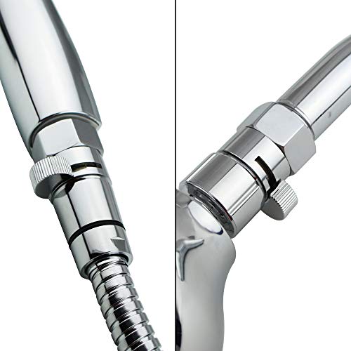 Pih Shower Volume Control Valve, Shut-Off One Piece Copper Brass Made, 1/2'' Standard Connection, Chrome Polished #TOP4