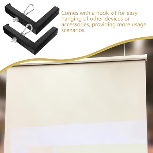 Soporte en L para pantalla de proyector con gancho ajustable de hierro resistente 3