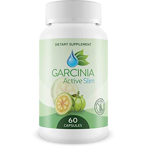 Garcinia Active Slim- 60% HCA Capsules - Best Weight Loss Supplement for Men and Women- Healthy Digestive System - Natural Appetite Suppressant - Increased Energy 60 Capsules
