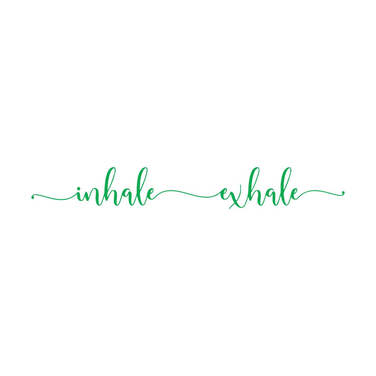 Inhale Exhale Yoga Studio Wall Sticker Zen Meditation Relax Inspirational Quote Wall Decal Bedroom Decor Large - 20x150cm โ image 1
