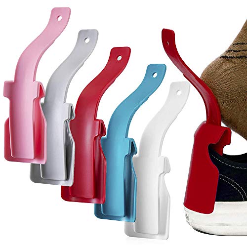 Aiooy Chausse Pied,Lazy Shoe Helper,Paresseux Chausse-Pied,Plastique Corne à Chaussures Paresseux,Aide Chaussures Paresseux,Paresseux Shoehorn