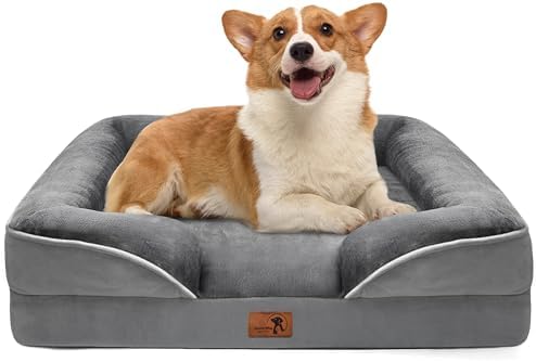 Spotted Play Orthopedic Dog Bed with Sides - Dog Sofa Beds for Me...