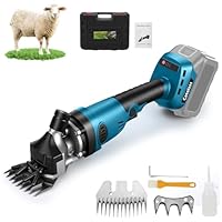 akku Schermaschine für Makita 18V akku, 850W 2800 U/min 3-Gang bürstenloser Wollschere für Nutzviehbedarf zum Rasieren von Fellwolle bei Schafen, Ziegen und schmutzigen Rindern