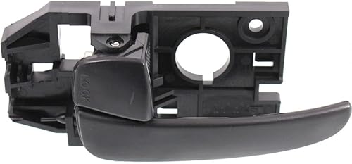 Miniatura 4 de Para Hyundai Elantra 2001-2006 Manija de puerta lado del conductor y del pasajero  Par  Trasera  Interior negro  Con botón de bloqueo de puerta
