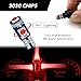 Damwot 74 Led Bulb Dash Lights Super Bright, T5 37 74 LED Bulb with Twist Lock Socket PC74 PC37, Dashboard Lights, Instrument Cluster Bulbs Kits,Pack of 20 (Red)